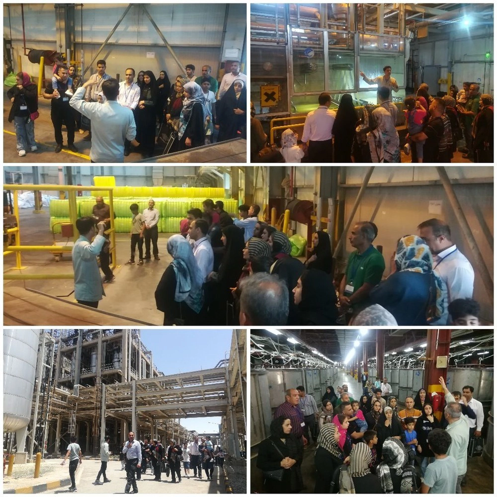 گزارش تصویری بازدیدهای هفتگی خانواده های محترم پرسنل شرکت از محیط و خطوط تولید کارخانه.